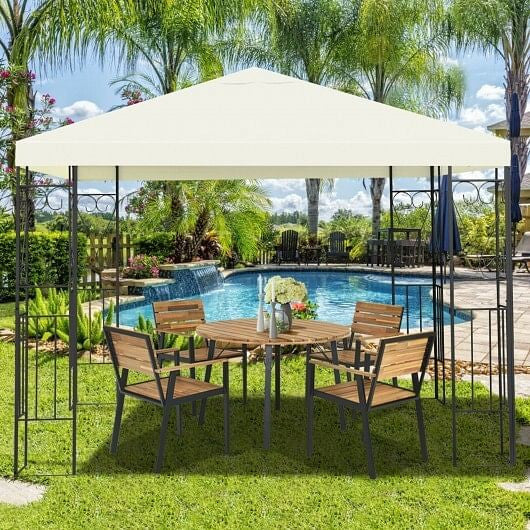 10 x 10 Feet Patio Gazebo Canopy Tent Garden Shelter-0